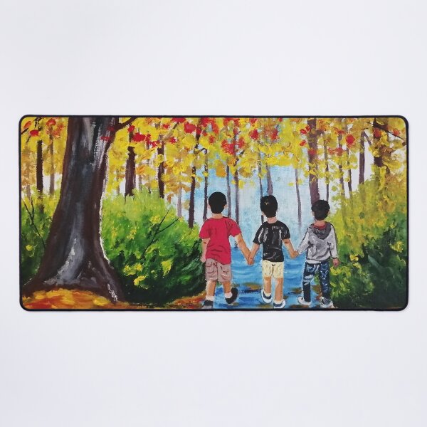 Item preview, Three friends painting designed and sold by Abha-Hues.