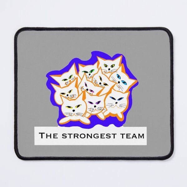 Item preview, Cute strongest team cat designed and sold by ernesleon321.