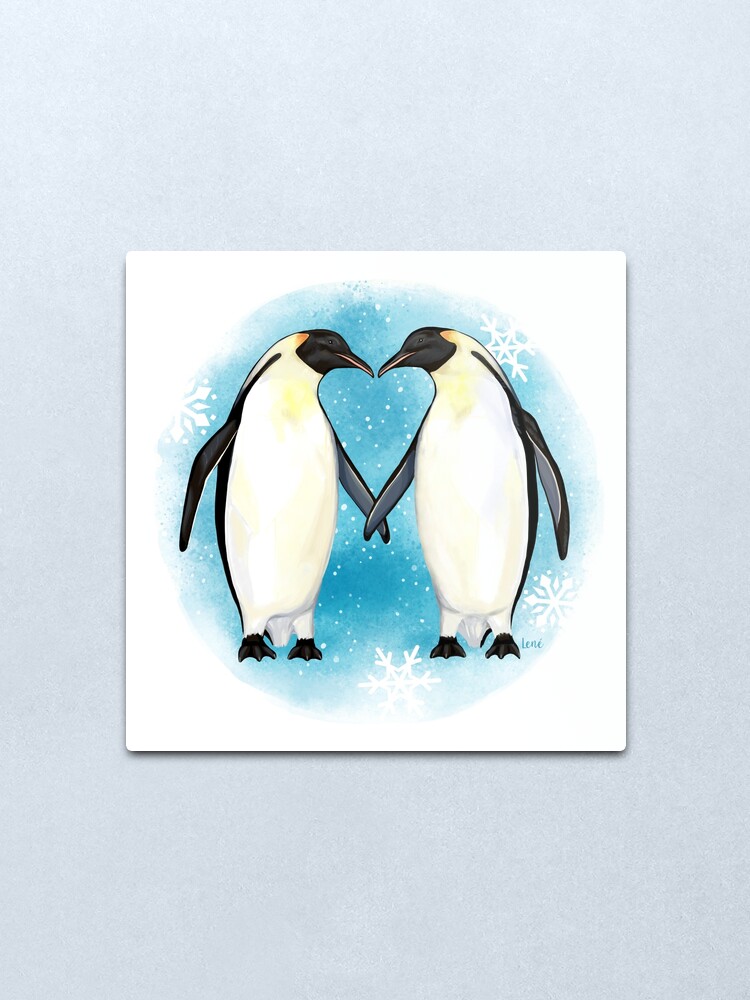 Lámina metálica «Amor pingüino: juntos para siempre» de stylecomfy | Redbubble Lámina metálica «Amor pingüino: juntos para siempre» de stylecomfy | Redbubble