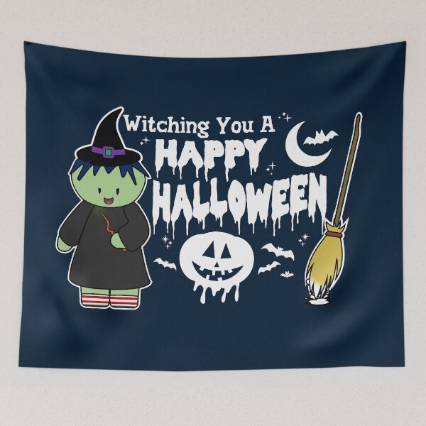 Item preview, Witching You A Happy Halloween | Halloween Witches (Dark) designed and sold by the-krisney-way.