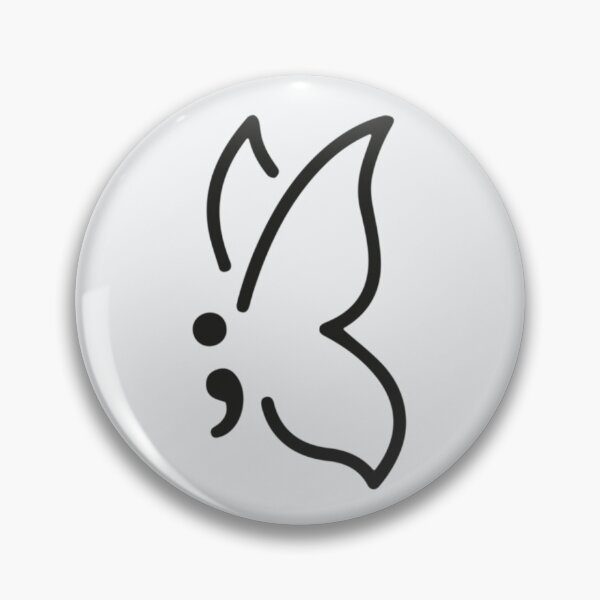 Item preview, Semicolon Butterfly designed and sold by Katelyn George.