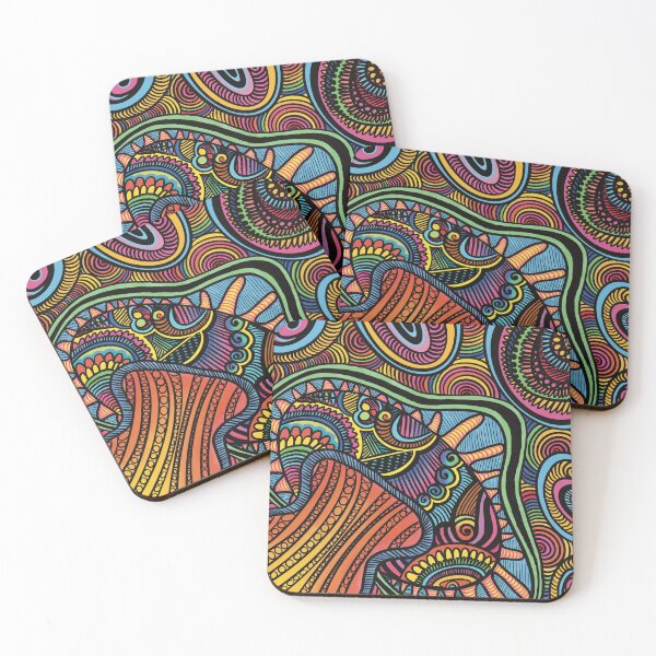Item preview, Mushroom Sunhat Rainbow Trippy Art Tapestry designed and sold by Prachi Patel.
