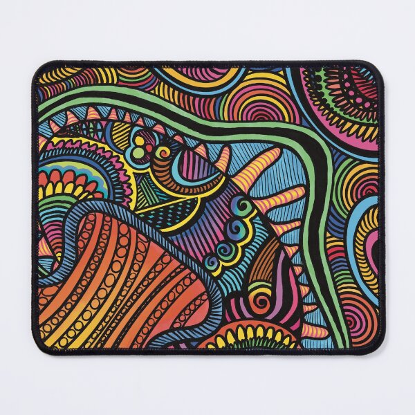 Item preview, Mushroom Sunhat Rainbow Trippy Art Tapestry designed and sold by Prachi Patel.