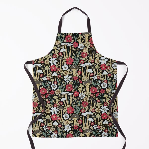 Item preview, Red & Green Mushrooms & Flowers designed and sold by somecallmebeth.