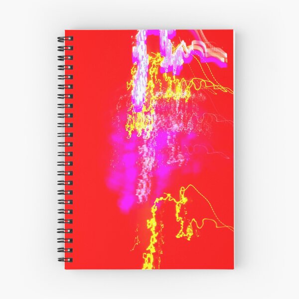 Item preview, The multicolored light flash on the red background designed and sold by IraNiva.