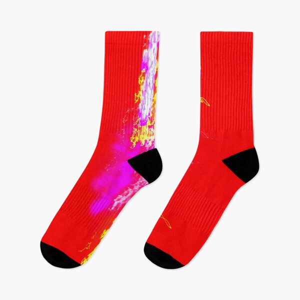 Item preview, The multicolored light flash on the red background designed and sold by IraNiva.