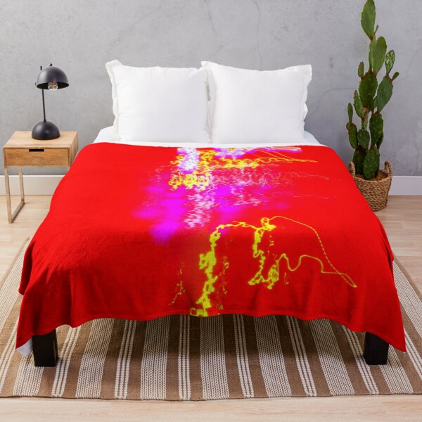 Item preview, The multicolored light flash on the red background designed and sold by IraNiva.