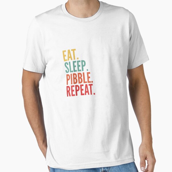 Item preview, Pibble Crypto Eat Sleep Pibble Repeat T-Shirt designed and sold by BrachtSchme.