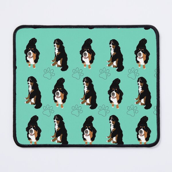 Item preview, Bernese Mountain Dog Pattern-aqua paws designed and sold by KantstandyaC.