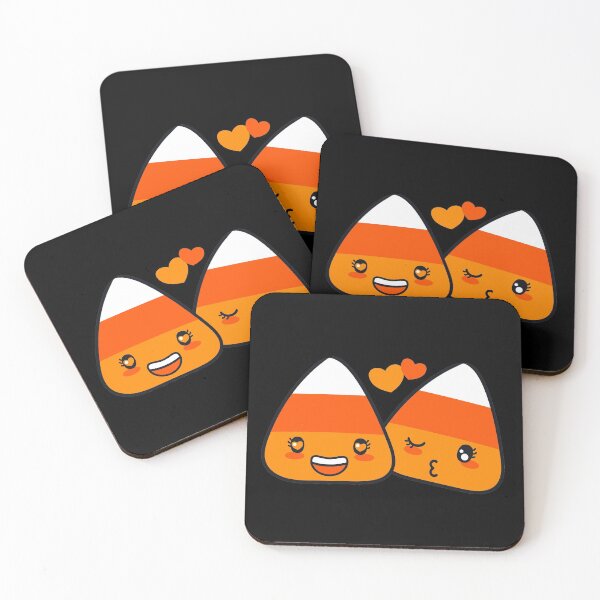 Item preview, Halloween stickers - Cute Kawaii candy corn designed and sold by TheArtDesk.