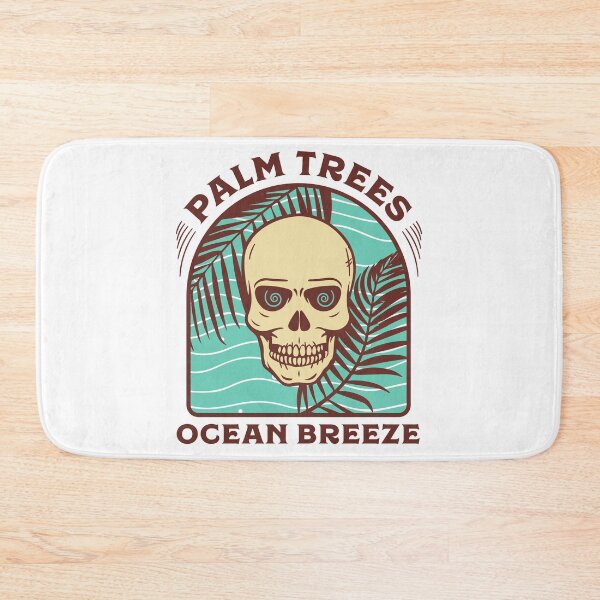 Item preview, Palm Trees Ocean Breeze - Vintage Summer Skull designed and sold by VintageRealm.