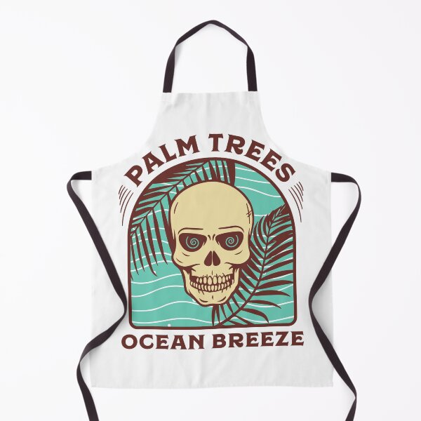 Item preview, Palm Trees Ocean Breeze - Vintage Summer Skull designed and sold by VintageRealm.
