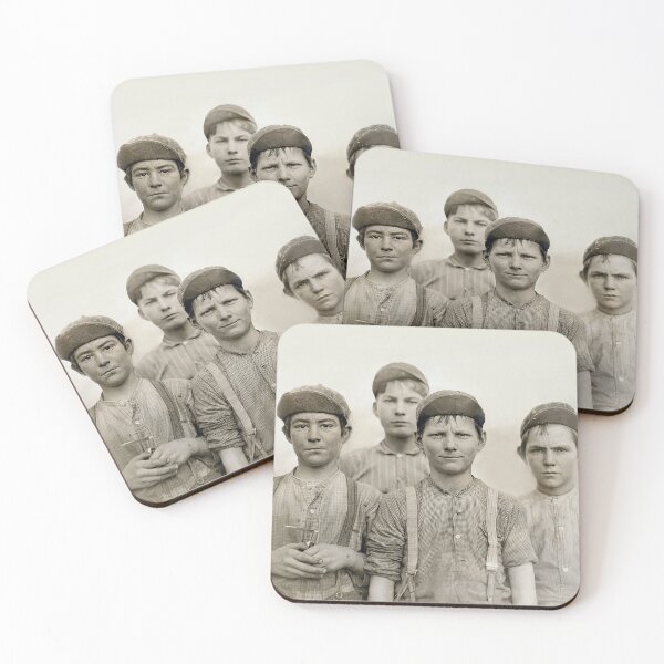 Item preview, Lewis Wickes Hine - Doffer Boys at Macon, Georgia Mill designed and sold by TheCurators.