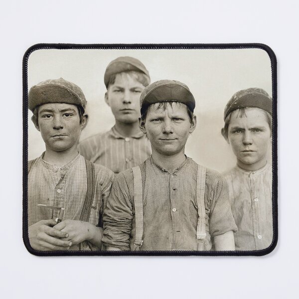 Item preview, Lewis Wickes Hine - Doffer Boys at Macon, Georgia Mill designed and sold by TheCurators.