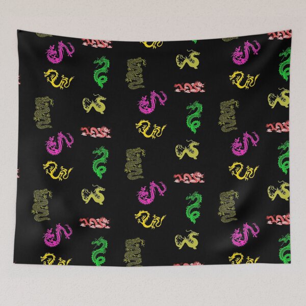 Item preview, Bright colorful Japanese dragons designed and sold by brendanre.