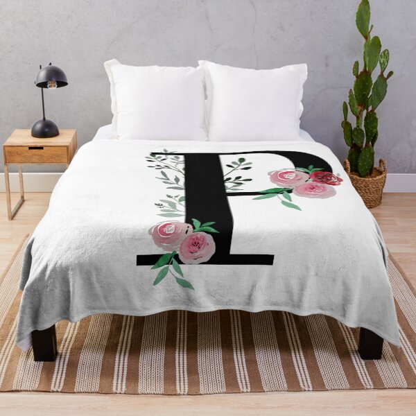 Item preview, Letter P Initials monogram floral designed and sold by Saba-Red-Ideas.