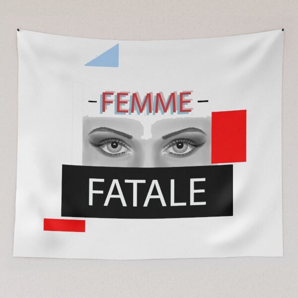 Item preview, Femme Fatale - Mysterious Seductive Person Eater - Abstract with Womens Eyes designed and sold by WearWolfDesigns.