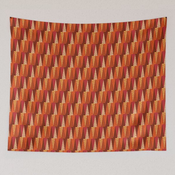 Item preview, Mexican Red Dices & Triangles designed and sold by MC Art Studio.