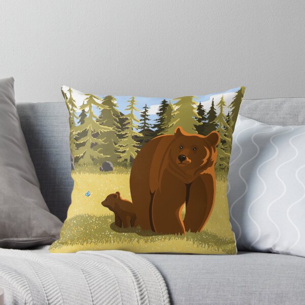 Item preview, Mama bear and cub illustration designed and sold by Bouiiille.