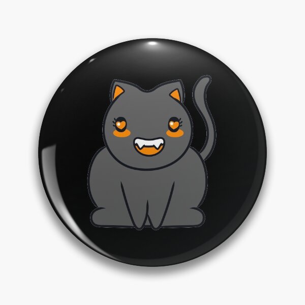 Artikelvorschau, Halloween-Aufkleber - Süße Kawaii-Katze entworfen und verkauft von TheArtDesk.