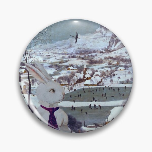 Item preview, Anthropomorphic Rabbit in the Snow - Composite Image designed and sold by TheCurators.