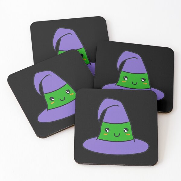 Item preview, Halloween stickers - Cute Kawaii Witches hat designed and sold by TheArtDesk.