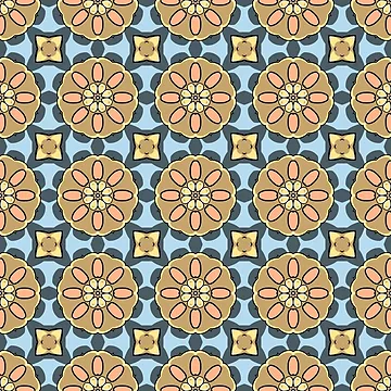 Artwork thumbnail, Classic Abstract Circles pattern by RafaelLima7