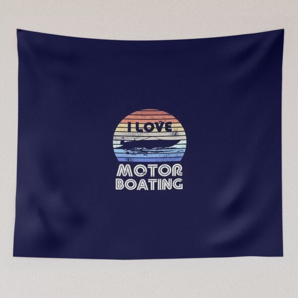 Item preview, Love Motor Boating Retro designed and sold by Animoxz3.