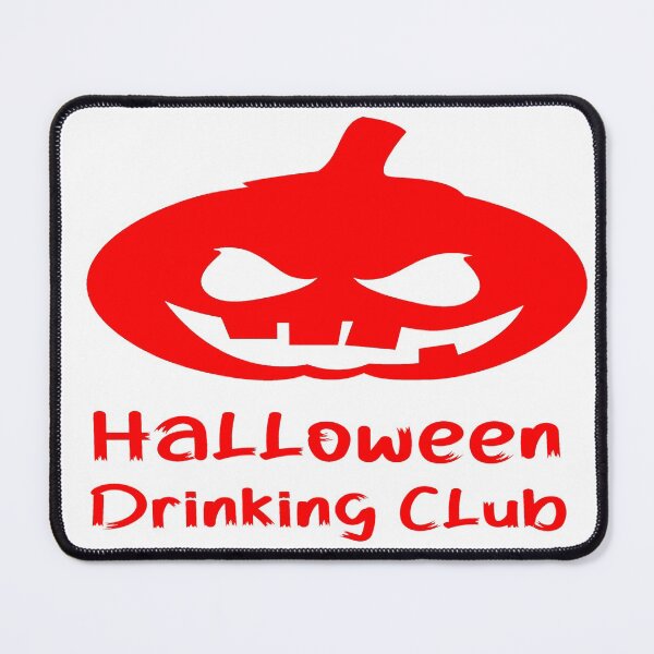 Item preview, Halloween Drinking Club -  Spooky Red Text and Pumpkin Lantern designed and sold by davidmurtagh.