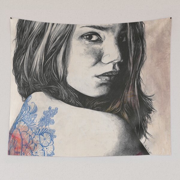 Item preview, Delirium Còrdia | Zentangle tattoo nude woman designed and sold by Marco Paludet.