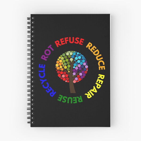 Item preview, Refuse Reduce Reuse Repair Recycle Rot - Rainbow Tree designed and sold by EspyDesignCo.