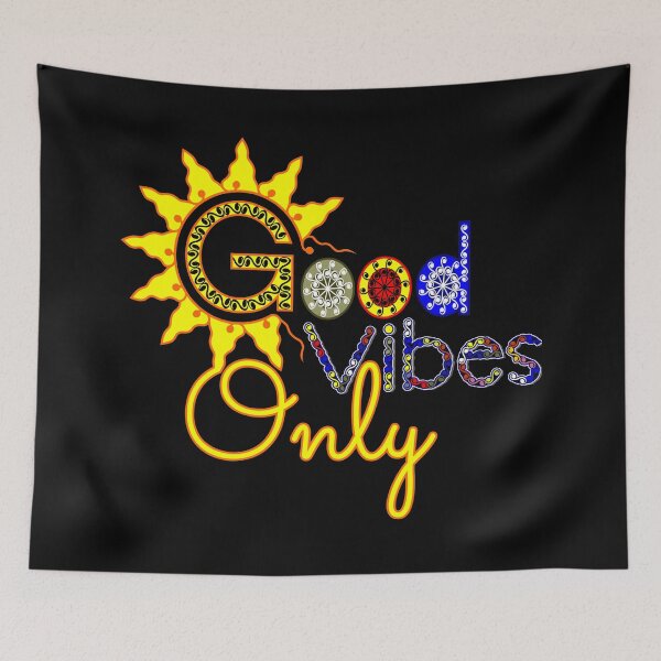 Item preview, Good vibes creative and unique design designed and sold by bluehatgraphics.