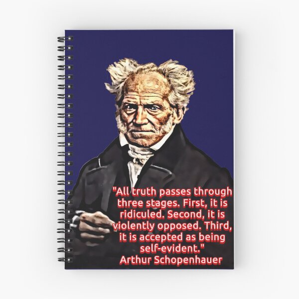 Item preview, Quote from Arthur Schopenhauer Portrait in color and without background designed and sold by Zanimations.
