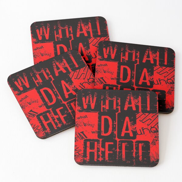 Item preview, Mental Health - Depression Confusion Cloudy Outlook Slogan - What Da Hell - Red designed and sold by WearWolfDesigns.