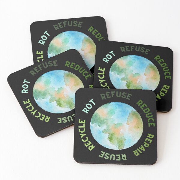 Item preview, Refuse Reduce Repair Reuse Recycle Rot - Green Eco designed and sold by EspyDesignCo.