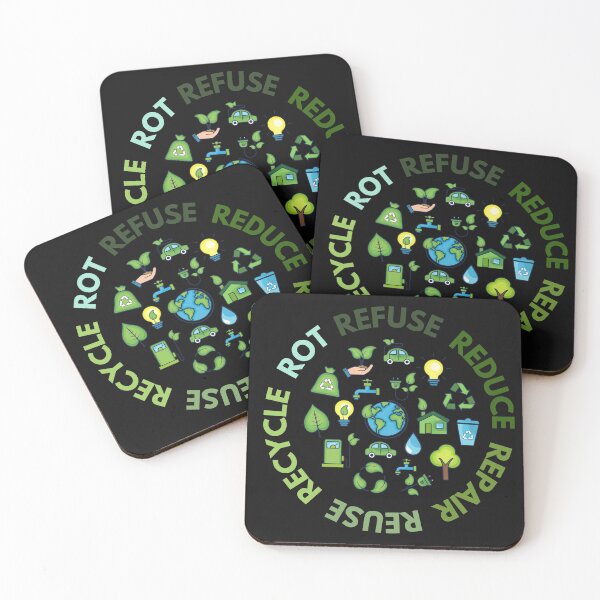 Item preview, Refuse Reduce Repair Reuse Recycle Rot - Green Eco designed and sold by EspyDesignCo.