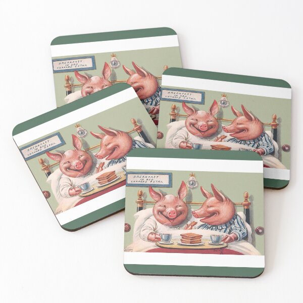 Item preview, Pigs at a Bed and Breakfast - William Henry Ellam designed and sold by TheCurators.