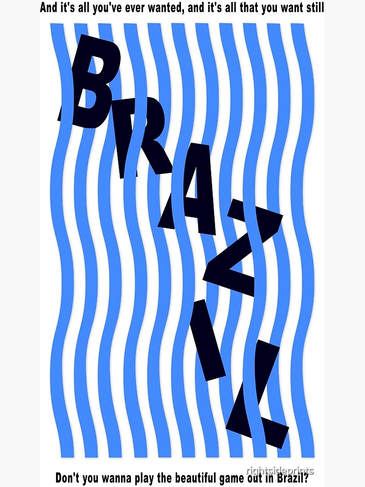 Discover Brazil Declan McKenna Music Poster Blue Premium Matte Vertical Poster
