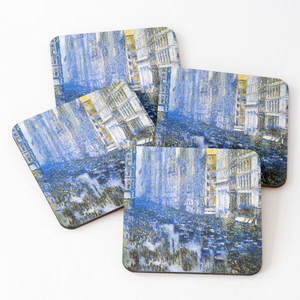 Item preview, Fifth Avenue In The Winter 1919 - Hassam Enhanced Artwork Reproduction designed and sold by molamode.