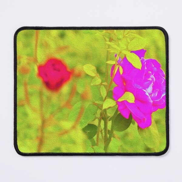Item preview, Hot Pink and Red Roses with Vivid Yellow Gold designed and sold by myrubiogarden.