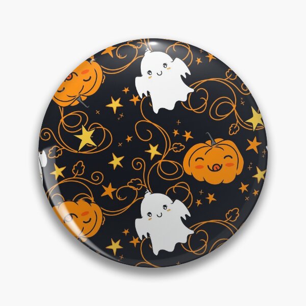 Item preview, Happy Halloween Jack o lantern and spooky print. designed and sold by TheArtDesk.