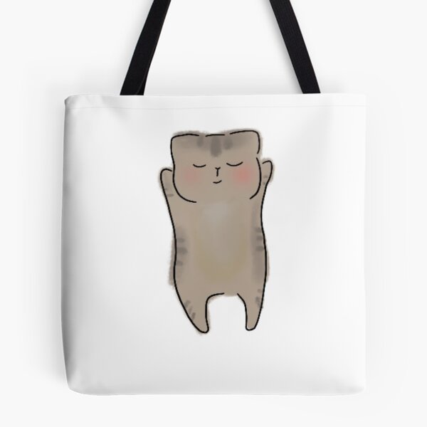 Item preview, calm standing stretching cat designed and sold by kimbasmama.