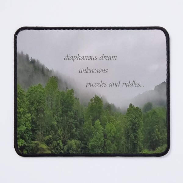 Diaphanous Dream - Poetry Photo Art Mouse Pad