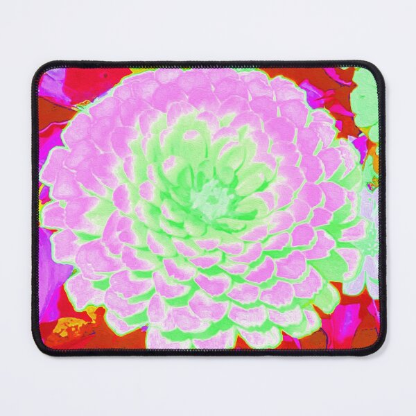 Item preview, Pretty Pink and Green Zinnia in the Summer Garden designed and sold by myrubiogarden.