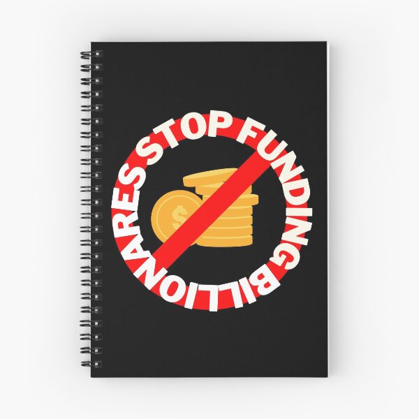 Item preview, Stop funding billionaires cross sign designed and sold by Ahmer Qureshi.