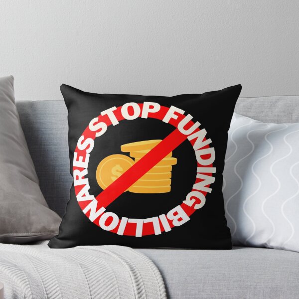 Item preview, Stop funding billionaires cross sign designed and sold by Ahmer Qureshi.