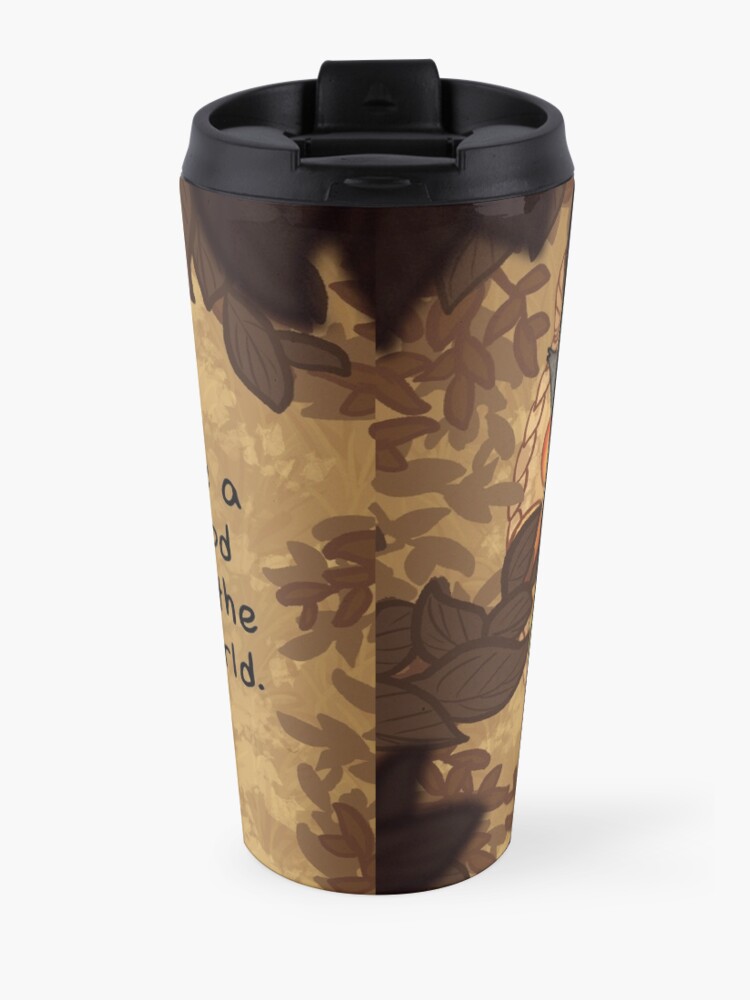 Alternate view of "You Are a Good in the World" Apple Basket Kitten Travel Coffee Mug