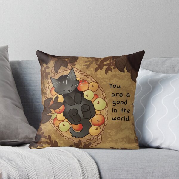 Item preview, "You Are a Good in the World" Apple Basket Kitten designed and sold by thelatestkate.