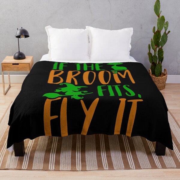 Item preview, If the broom fits fly it Halloween - men/ women /kids Halloween designed and sold by Designs Of all kinds.