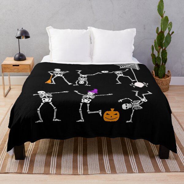 Item preview, Funny Dancing Skeletons and Skulls Happy Halloween designed and sold by evadeedesigns.